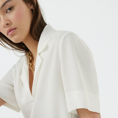Chemisier col tailleur La Redoute Collections La Redoute