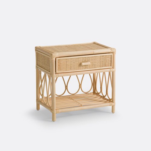 Nachttisch kiara mit 1 schublade + 1 ablage, rattan natur La Redoute  Interieurs | La Redoute