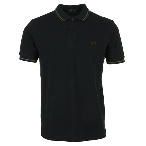 Polo twin tipped fred perry shirt navy Fred Perry La Redoute