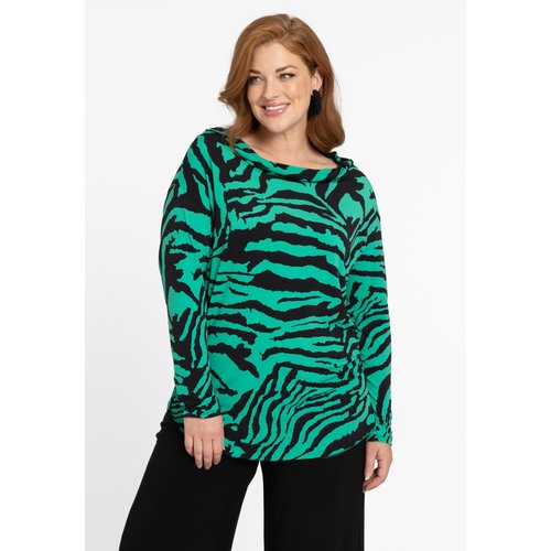 Damen chemise cou de bateau vert Yoek La Redoute
