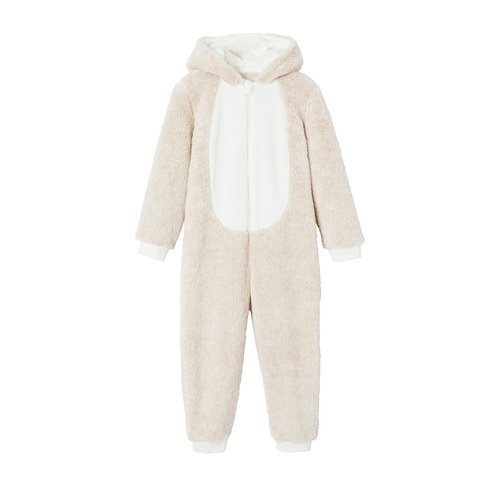 Combi pyjama hibou noel beige chine Vertbaudet La Redoute