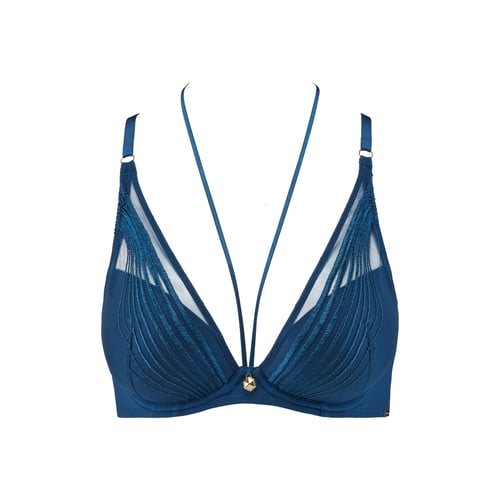 Soutien-gorge Aubade Écrin Noir UEN81 – Plunge Foulard Push-up – Noir – Taille FR90E/EU75E