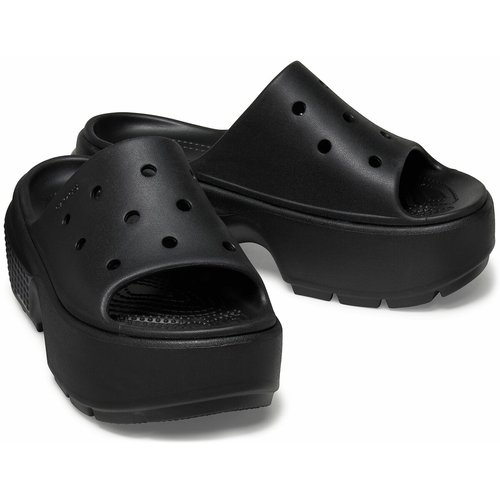 Platform black crocs cheap