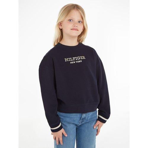 Crew neck sweatshirt navy blue Tommy Hilfiger La Redoute