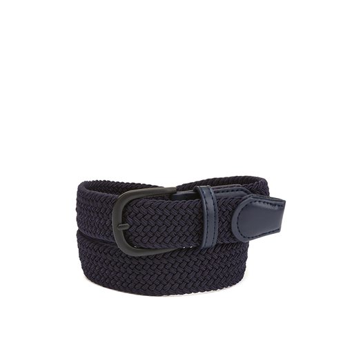 Ceinture tressee bleu marine La Redoute Collections La Redoute