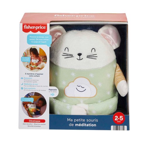 Fisher price ma petite souris de meditation peluche veilleuse bebe des 2 ans multicolore Fisher Price La Redoute