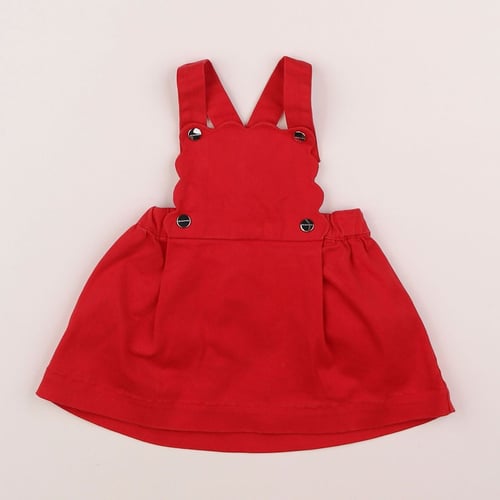 Robe Bébé Jacadi Rouge - Taille 12 Mois / 1 An - Manches Longues - Occasion Très Bon état