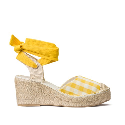 Gingham espadrilles deals