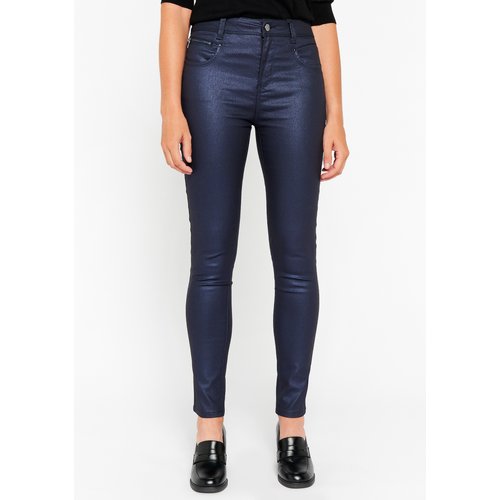 Pantalon huilé bleu marine clearance