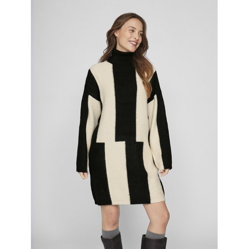 Robe courte col montant black Vila La Redoute