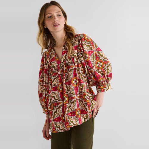 Blouse ample imprimee