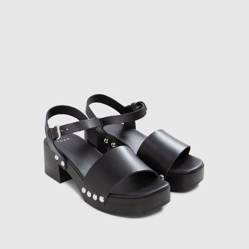 Sandale fermée talon clearance