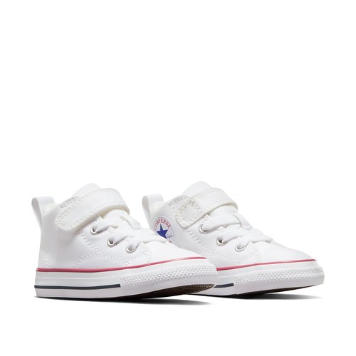 Kids all star malden street mid foundation canvas high top trainers white Converse La Redoute