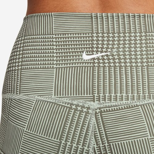 Legging taille haute imprime a carreaux Nike vert clair La Redoute
