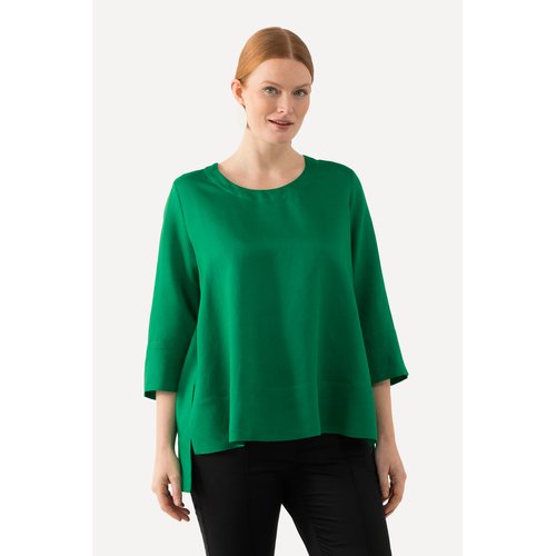 Tunique en lin melange vert Ulla Popken La Redoute