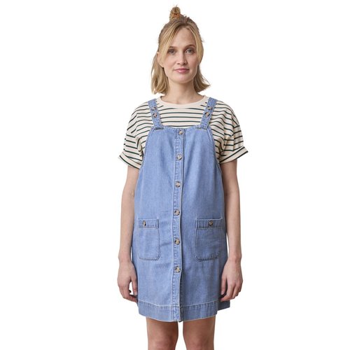Robe chasuble en jean grossesse et allaitement stone Vertbaudet La Redoute