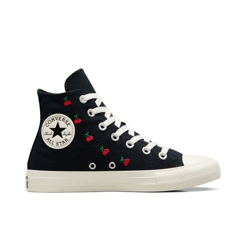 Baskets chuck taylor all star cherry on noir ecru rouge Converse La Redoute