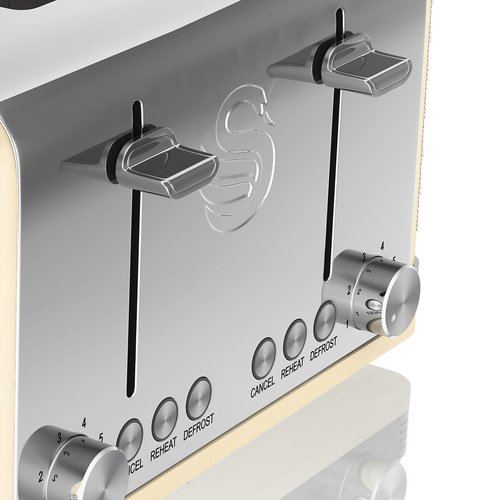 Swan retro cream toaster outlet