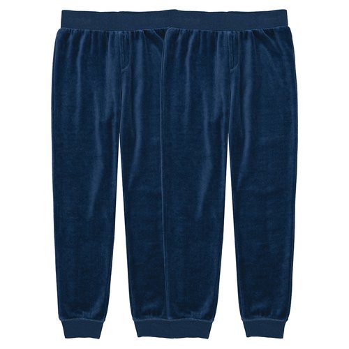Ribbed Pocket Velour Navy Pajamas Ribbed Pocket Velour Navy Pajamas