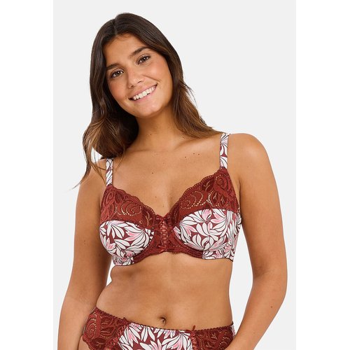 Sans Complexe Sensation 73AAI68 Reggiseno a Mezza Coppa con Ferretto, Noir et Lurex Bleu, 95D Donna