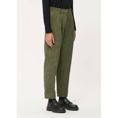 Pantalon carotte velours femme clearance