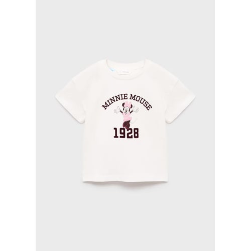 T-shirt Minnie Mouse Manches Courtes Bébé Fille - Rose 24 Mois, Coton Doux