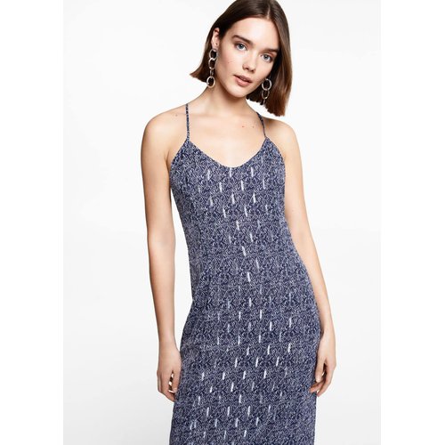 Robe mango bleu marine online