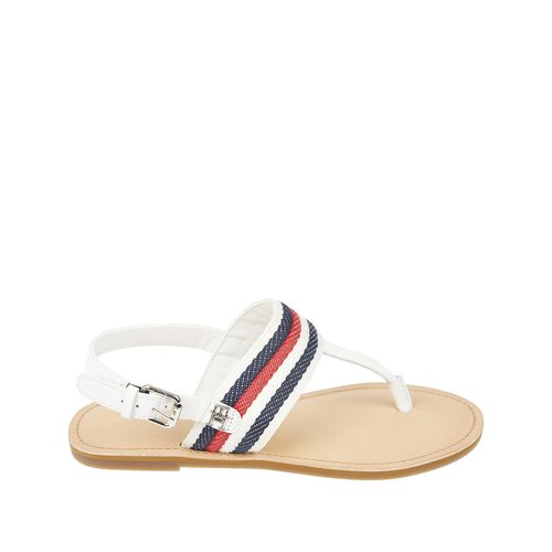 Sandales plates entre doigts Tommy Hilfiger ecru La Redoute