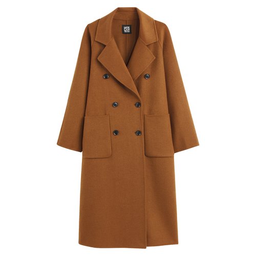 Abrigo oversize en mezcla de lana signature martial La Redoute Collections La Redoute