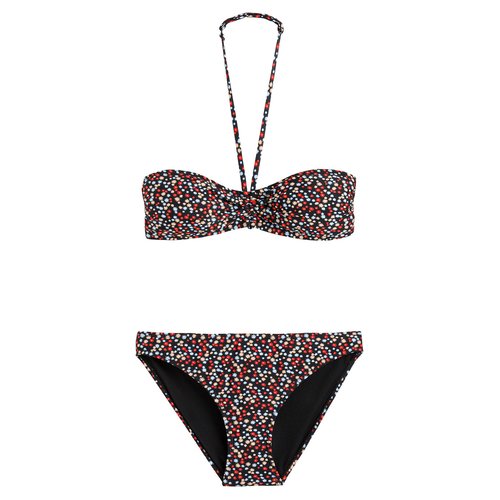 Maillot de bain 2 pieces imprime fleurs La Redoute Collections imprime La Redoute