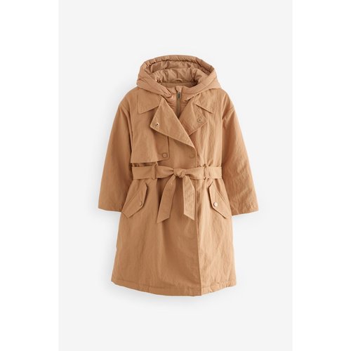 Trench impermeable double epaisseur chameau naturel Next La Redoute