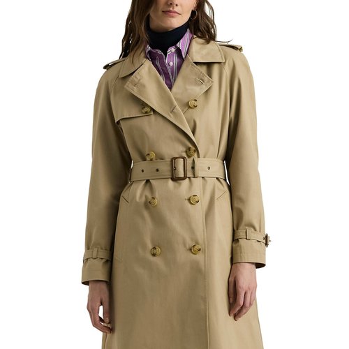 Belted trench coat in cotton mix beige Lauren Ralph Lauren La Redoute
