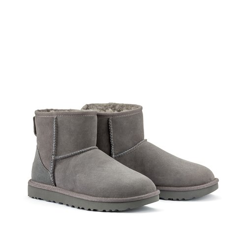 Classic mini ii ankle boots in suede with faux fur lining Ugg La Redoute
