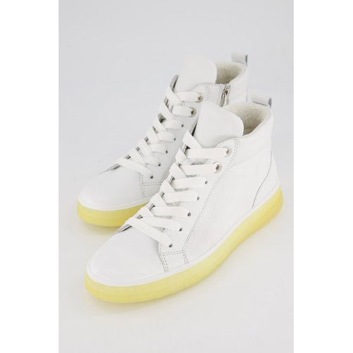 Sneaker en cuir zip largeur h abricot clair Ara La Redoute