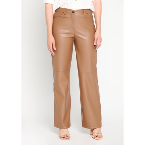 Pantalon en similicuir camel ginger Lolaliza La Redoute