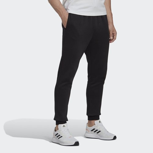 Jogging fusele en molleton noir Adidas Sportswear La Redoute