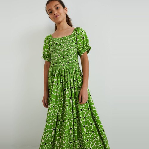Robes en viscose imprimee certifie ecovero et oeko tex bergamote Monoprix Teens La Redoute
