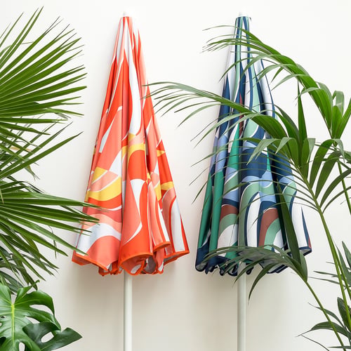 La Redoute - Sombrilla, tela con estampado, SONGE VERT