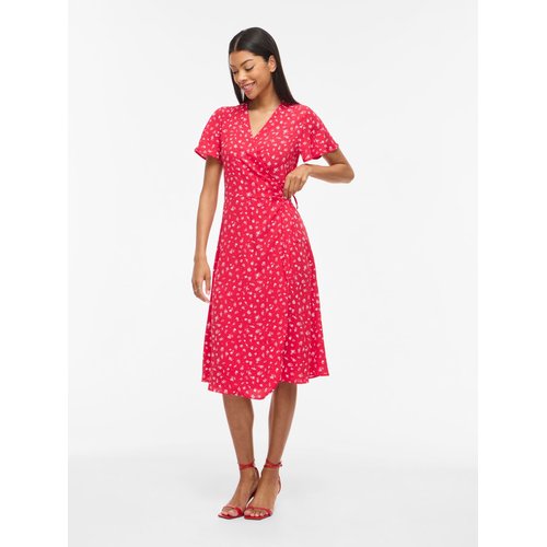 Cache Coeur Robe Rouge Manches Courtes Robe Longue Cache Cœur Liberty |Comptoirs De Magellan