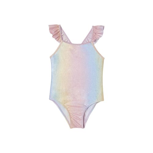 Maillot de bain 1 piece glitter rose Vertbaudet La Redoute