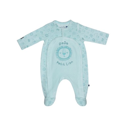 Dors bien gustin velours rase ouverture devant naissance bleu Sucre D orge La Redoute