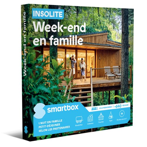 Coffret cadeau SMARTBOX Échappée familiale insolite de 2 jours e