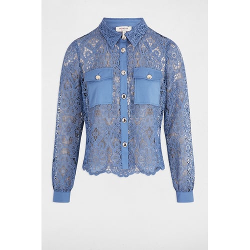 Haut En Dentelle Bleu Glace New Look Taille 6 - Occasion Très Bon État