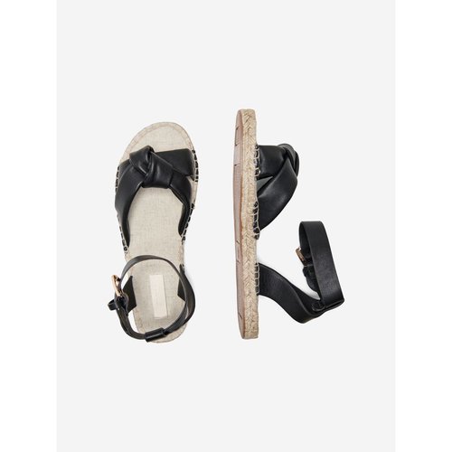 Espadrilles espadrilles bout ouvert sangle reglable black 1 Only La Redoute