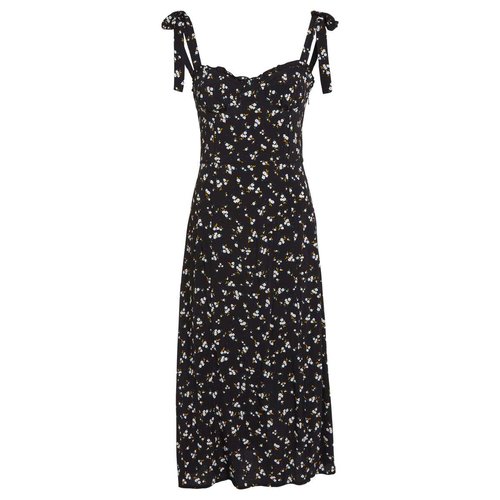 Robe longue liberty ajustee noir Tommy Jeans La Redoute