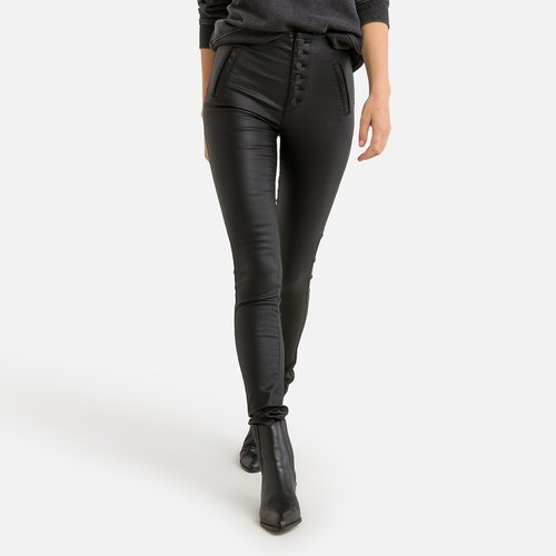 Pantalon enduit taille haute sale