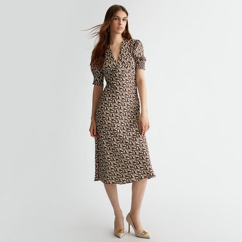 Robe avec imprime chaine marron Liu Jo La Redoute