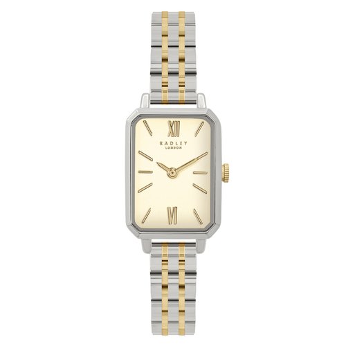 Two tone rectangle bracelet watch silver coloured Radley London La Redoute