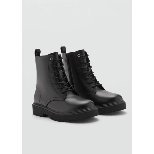 Mango lace up boots discount