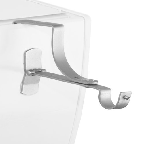Support central pour tringle 19 mm blanc 2 pièces | Accessoires de stores & rideaux